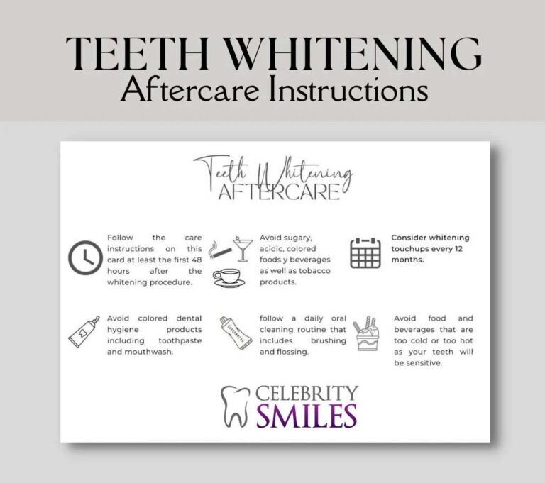Maximizing Your Celebrity Smile: Essential Post-Whitening Care